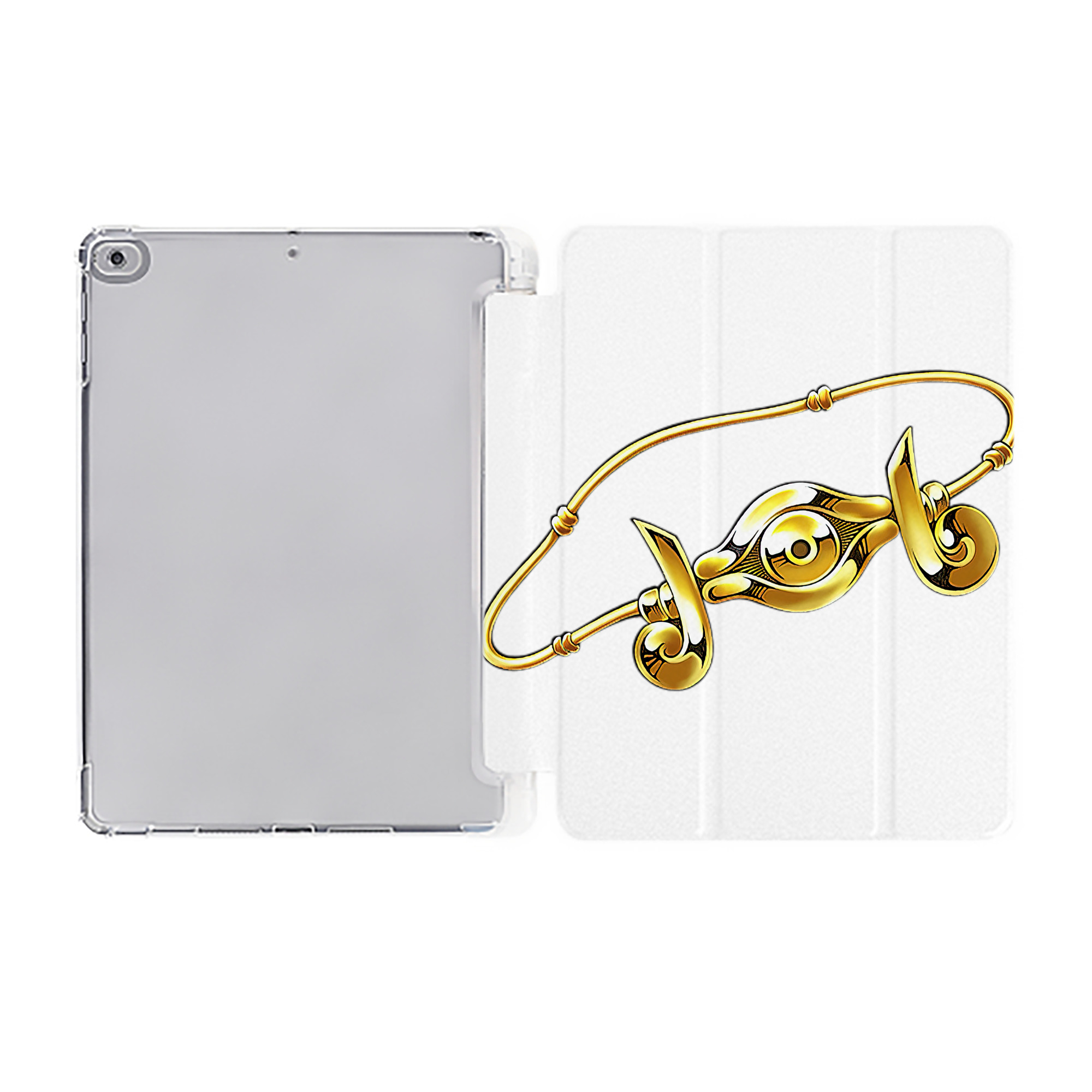 （画像用） 遊☆戯☆王 Yu-Gi-Oh! IPad ケース ペン収納付き 三つ折りスタンド PUレザー×シリコン 対応機種9.5/10.5/10.9インチ